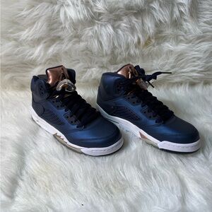 Jordan Kids Sneakers in Navy and Copper